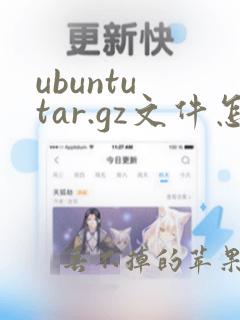 ubuntu tar.gz文件怎么解压