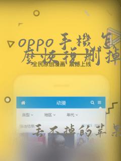 oppo手机怎么恢复删掉的信息