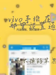 vivo手机在哪里设置通话录音