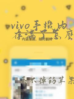 vivo手机内存满了怎么彻底清理