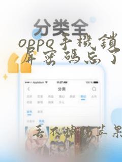 oppo手机锁屏密码忘了怎么强制解锁