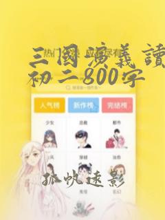 三国演义读后感初二800字