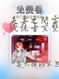 夫妻之间电影在线观看完整版