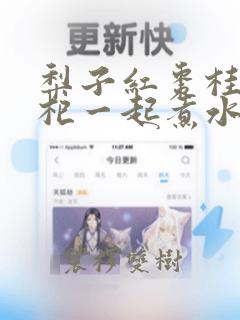 梨子红枣桂圆枸杞一起煮水喝有么功效