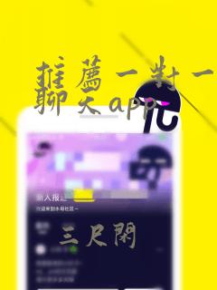 推荐一对一视频聊天app