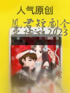 凤君短剧全集免费播放2023年最新