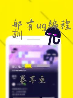 哪有ug编程培训