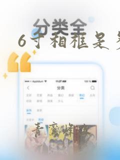 6寸相框是多大