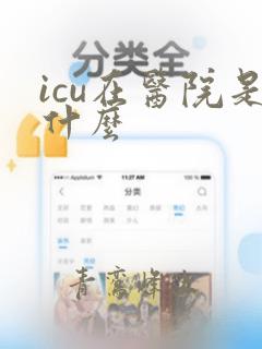 icu在医院是什么