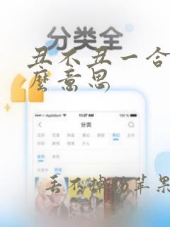 丑不丑一合手什么意思