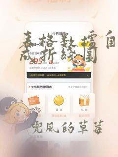 表格数据自动生成折线图