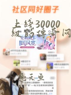 上线30000级的传奇网站