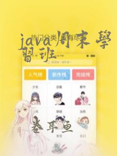 java周末学习班