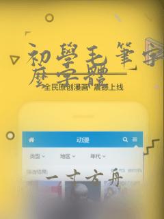 初学毛笔字写什么字体