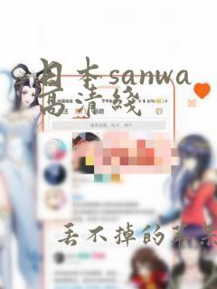 日本sanwa高清线