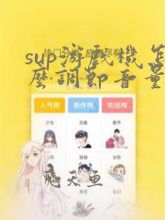 sup游戏机怎么调节音量