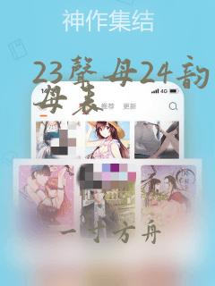 23声母24韵母表