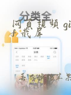 网页视频 gif 截屏