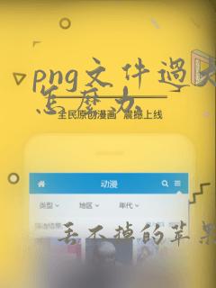 png文件过大怎么办