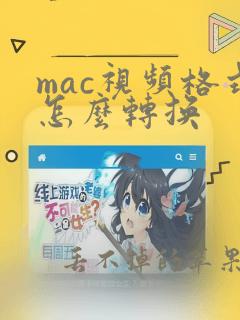 mac视频格式怎么转换