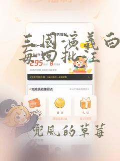 三国演义白话文每回批注