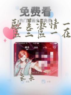 欧美激情一区二区三区一在线