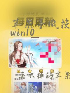 苹果手机投屏到win10