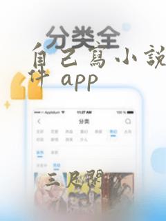 自己写小说的软件 app