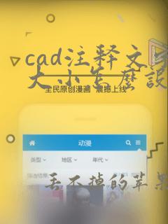 cad注释文字大小怎么设置