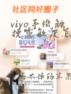 vivo手机触摸灵敏度怎么调