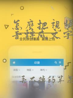 怎么把视频的声音转成文字提取