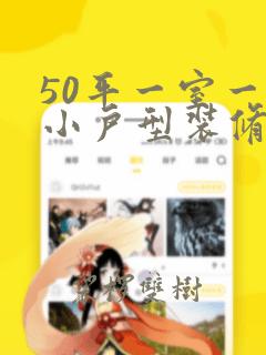 50平一室一厅小户型装修图