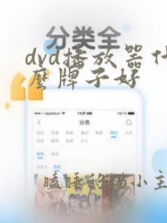 dvd播放器什么牌子好