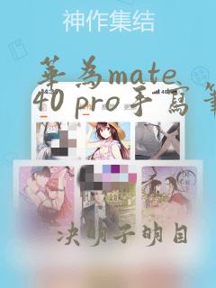 华为mate 40 pro手写笔为什么连接不上