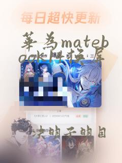 华为matebook14换屏