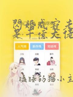 闪婚成宠老公竟是千亿大佬全文免费下载txt