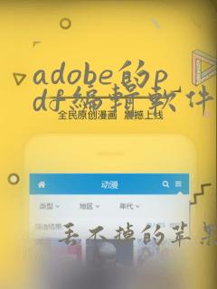 adobe的pdf编辑软件