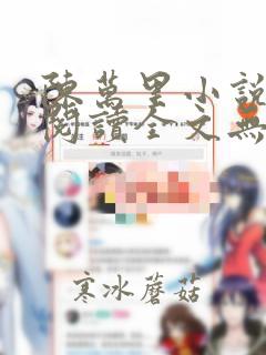 陈万里小说免费阅读全文无弹窗