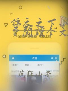 锦衣之下小说免费阅读全文无删减