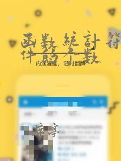 函数统计符合条件的个数