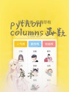 python columns函数