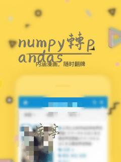 numpy转pandas