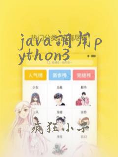 java调用python3