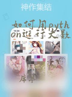 如何用python进行大数据分析
