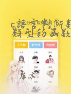 c语言判断数据类型的函数