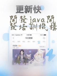 开发java开发培训机构
