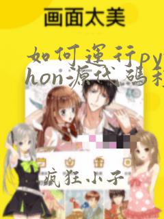如何运行python源代码程序