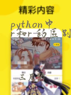 python中r和r 的区别