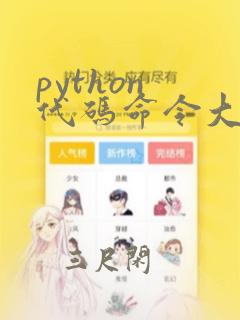 python 代码命令大全
