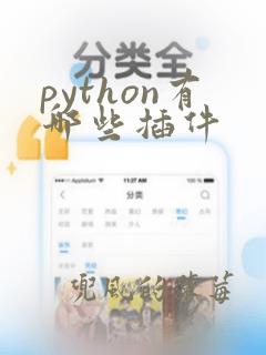 python有哪些插件